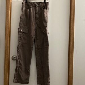 Women's Stylish Brown Cargo Pants